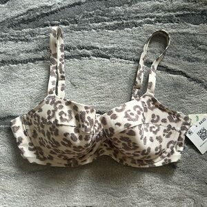 Aerie Real Good 38D NWT Animal Print Bikini Top